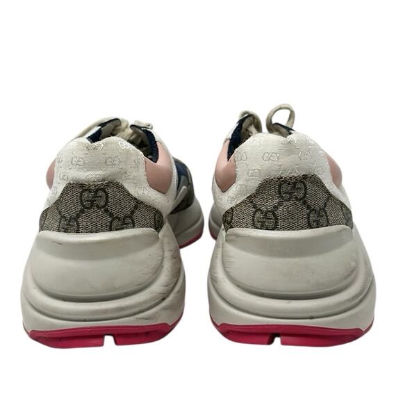Gucci Rhyton GG Canvas Multi Monogram Low Top Sneakers Runners Size 38.5 - Picture 7 of 14